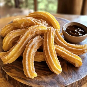 To make delicious cinnamon sugar churros, you need a few key ingredients. Gather these items: - 1 cup water - 2 tablespoons vegetable oil - 1 tablespoon granulated sugar - &frac12; teaspoon salt - 1 cup all-purpose flour - 2 large eggs - 1 teaspoon pure vanilla extract - 1 cup granulated sugar (for coating) - 2 tablespoons ground cinnamon (for coating) - Vegetable oil for frying These ingredients work together to create a sweet and crispy treat. You can change up your churros with some optional ingredients. Here are a few ideas: - Chocolate chips for a gooey center - Lemon zest for a fresh twist - Nutmeg for added warmth - Different flavored extracts like almond or orange These additions can make your churros even more exciting. To prepare your churros, you will need some tools: - Medium saucepan - Wooden spoon - Large piping bag - Star-shaped piping tip - Deep skillet or heavy pot - Slotted spoon - Paper towels for draining Having the right tools helps make the process smooth and fun. To start, gather your ingredients and tools. In a medium saucepan, mix together 1 cup of water, 2 tablespoons of vegetable oil, 1 tablespoon of sugar, and &frac12; teaspoon of salt. Place this over medium heat. Bring the mixture to a gentle boil. This step is crucial. It helps form the dough properly. Once your mixture boils, take it off the heat. Gradually add in 1 cup of all-purpose flour. Stir with a wooden spoon until the dough pulls away from the pan's sides. This means you have a good base. Let the dough cool for about 5 minutes, so it won&rsquo;t cook the eggs next. Next, add 2 large eggs, one at a time. Mix well after each egg. This makes a thick and smooth batter. Finally, stir in 1 teaspoon of pure vanilla extract, mixing until everything is blended. Now it&rsquo;s time to fry! Put the churro dough into a large piping bag with a star-shaped tip. This gives the churros their fun shape. In a deep skillet, pour enough vegetable oil to cover the churros. Heat it to 350&deg;F (180&deg;C). To check if it's hot, drop a small piece of dough in. If it sizzles, you are ready! Carefully pipe 5-6 inch lengths of dough into the hot oil. Use scissors to cut the ends. Fry them in batches, turning them until they are golden brown, about 2-3 minutes on each side. Once they are cooked, use a slotted spoon to transfer them to a plate with paper towels. This helps remove any extra oil. While still warm, roll each churro in a mix of 1 cup of sugar and 2 tablespoons of ground cinnamon. Coat them well for that sweet, tasty finish. Enjoy your warm churros! For a complete guide, check the Full Recipe. To make churros that are crispy outside and soft inside, focus on your dough. The dough should be thick but not dry. If it's too wet, your churros will be greasy. To check, your dough should hold its shape when piped. If you want a lighter churro, you can add more air by mixing the dough well. Many people make the mistake of frying churros at too low a temperature. If the oil is not hot enough, churros will absorb too much oil and become soggy. Use a thermometer to ensure your oil is around 350&deg;F (180&deg;C). Another common mistake is not cooling the dough enough before adding eggs. If the dough is too hot, it will cook the eggs, leading to a lumpy texture. Churros are delicious on their own, but you can boost their flavor with dips. A rich chocolate sauce is a classic pairing. You can also try creamy caramel or a spiced apple dip. For an extra twist, sprinkle some sea salt on top of the cinnamon sugar. This contrast will make your churros even more exciting. For the full recipe, check the earlier section. {{image_4}} Chocolate-stuffed churros are a fun twist. To make them, fill the churro dough with chocolate before frying. Use a piping bag to inject melted chocolate into the center. When you bite in, you&rsquo;ll find a gooey surprise! This blend of flavors makes each churro even more delicious. If you prefer a lighter version, try baked churros. Instead of frying, bake them in the oven. Shape the dough into strips and place them on a baking sheet. Bake at 375&deg;F (190&deg;C) for about 15 minutes, or until golden. Roll them in cinnamon sugar right after baking. These churros are crispy outside but soft inside. For gluten-free churros, swap the all-purpose flour with a gluten-free blend. This allows everyone to enjoy them. Follow the same steps in the recipe. You&rsquo;ll still get that great churro texture and taste. Just make sure your baking ingredients are certified gluten-free. Enjoy these tasty treats without worry! For the complete guide on making these delightful treats, check out the Full Recipe. To keep your leftover churros fresh, let them cool first. Place them in an airtight container. You can store them at room temperature for up to two days. If you want to keep them longer, the fridge is a better option. They will last for about a week in the fridge. When you&rsquo;re ready to enjoy your churros again, you can reheat them. The best way is to use an oven. Preheat it to 350&deg;F (175&deg;C). Place the churros on a baking sheet and heat them for about 5 to 7 minutes. This will revive their crispy texture. Avoid using the microwave, as it can make them soft. Freezing churros is simple and a great way to save them for later. Start by letting them cool completely. Then, place them in a single layer on a baking sheet. Freeze them for about an hour until they are firm. After that, transfer them to a freezer-safe bag. They can stay in the freezer for up to three months. When you're ready to eat, just reheat them in the oven as mentioned before. Enjoy your churros anytime! You can make churros without eggs by using a simple swap. Instead of eggs, you can use a mix of 1 tablespoon of ground flaxseed and 3 tablespoons of water. Let this mixture sit for about five minutes. This will help bind the dough just like eggs. Follow the same steps in the recipe, but use this mixture instead of eggs. Your churros will still be delicious and crispy! Churros are often served with chocolate sauce. This rich dip adds a nice touch. Many also enjoy churros with caramel or dulce de leche. You can even sprinkle extra cinnamon sugar on top for a sweeter bite. Some places serve churros in a cup, making them easy to eat on the go. Pair your churros with coffee or hot cocoa for a cozy treat! To find the best churros, check local bakeries or food trucks. Many cities have markets with stands selling fresh churros. You can also look for fairs or festivals where churro vendors may be present. Online reviews and social media can help you find popular spots nearby. Don&rsquo;t forget to ask friends for their favorite places too! You learned about making delicious cinnamon sugar churros, from key ingredients to cooking tips. I shared steps for perfect dough and frying techniques. Plus, I covered variations like chocolate-stuffed and gluten-free options. Don&rsquo;t forget storage tips to keep churros fresh. Try these recipes and enjoy every bite. You can impress your friends and family with these treats. Happy cooking!