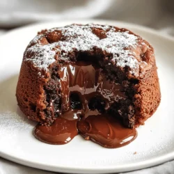 - 1 cup Nutella - 2 large eggs - 1/4 cup all-purpose flour - 2 tablespoons unsalted butter, melted - Powdered sugar, for dusting Precise measurements are key for this recipe. They ensure your lava cake has the right texture and taste. I recommend using a kitchen scale for accuracy. If you don’t have one, measuring cups and spoons work fine too. For the Nutella, use a dry measuring cup. Make sure to pack it in tightly. For the flour, spoon it into the cup and level it with a knife. This way, you won’t add too much and affect the cake's texture. If you need substitutes, you can use dark chocolate instead of Nutella. Just melt it with the butter. For a gluten-free option, almond flour works well in place of all-purpose flour. Consider your preferences and have fun with it! For added ease, you can even use pre-measured ingredients from your local grocery store, which can save time and effort. For the full recipe, check out the detailed instructions. First, you need to preheat your oven to 350°F (175°C). This temperature helps the cake cook just right. While the oven heats, grab four ramekins and grease them with melted butter. Use a brush or a paper towel to spread the butter evenly. This step makes sure your cake comes out easily later. In a medium bowl, add 1 cup of Nutella and 2 tablespoons of melted butter. Use a whisk or spatula to blend them together. Mix until the two ingredients are smooth and well combined. This creates a rich base for your cake that is both sweet and creamy. Now, crack 2 large eggs directly into the Nutella mix. Whisk them in well until the mixture looks smooth and creamy. Next, you will fold in 1/4 cup of all-purpose flour. Sift the flour into the bowl. Use a spatula to gently fold it in. Be careful not to overmix; a few lumps are okay. This keeps the cake light and airy. Once your batter is ready, evenly pour it into the greased ramekins. Fill each one about three-quarters full. Place the ramekins on a baking sheet and put them in the oven. Bake for 10-12 minutes. The edges should be firm, but the center should still look soft. To check for doneness, gently shake a ramekin; it should wobble slightly in the center. After baking, let the cakes cool for 2 minutes before serving. This helps them set and makes them easier to flip out. For the full recipe, you can refer to the provided details. Enjoy making your delicious lava cake! To get that gooey lava center, watch for a few signs. You want the edges to be set while the center remains soft. This means perfect timing is key. Bake for 10-12 minutes. If your oven runs hot, reduce the time. Always check your oven's calibration. A well-calibrated oven ensures your cakes bake just right. This dessert shines when paired with ice cream or fresh fruit. Vanilla ice cream contrasts well with the rich Nutella. You can also add berries for a fresh touch. When serving, dust the top with powdered sugar. This adds a sweet finish. Arrange your lava cake on a plate with a scoop of ice cream for a picture-perfect look. Some common mistakes can ruin your lava cake. First, don't overmix the batter. This can lead to a tough texture. Mix until just combined. Next, be careful with baking time. Underbaking means a runny center, while overbaking results in a dry cake. Stick to the time guidelines and check often. Following these tips will lead you to the perfect 5-Ingredient Nutella Lava Cake! {{image_4}} You can add more fun flavors to your lava cake. Try mixing in chocolate chips. They melt nicely and add a delightful texture. You can also add crushed nuts like walnuts or hazelnuts for a crunchy twist. If you want to switch things up, use other spreads like peanut butter or almond butter instead of Nutella. Each option brings its unique taste and charm. If you need gluten-free options, swap all-purpose flour with almond flour or a gluten-free blend. This keeps the texture light and fluffy. For a vegan version, replace eggs with a mix of flaxseed and water. Use two tablespoons of ground flaxseed mixed with six tablespoons of water. Let it sit for a few minutes to thicken. This works well to bind your ingredients without eggs. Transforming your lava cake into cupcakes is simple. Pour the batter into cupcake liners and adjust baking time to about 10 minutes. You can also layer the cake with ice cream or whipped cream. It adds a tasty contrast and makes your dessert even more decadent. To store your leftovers, place the lava cakes in an airtight container. They will stay fresh in the fridge for a few days. If you want to freeze them, wrap each cake in plastic wrap, then place them in a freezer bag. You can freeze them for up to three months. When reheating, the best way is to use the oven. Preheat your oven to 350°F (175°C). Place the lava cake on a baking sheet and warm it for about 10 minutes. This method helps keep the center gooey and delicious. You can also use the microwave if you're short on time. Heat the cake for 20-30 seconds, but watch closely to avoid overcooking. In the fridge, your lava cake will last for about 3-4 days. After this time, the texture and taste may change. Look for signs of spoilage. If the cake smells sour or has an unusual color, it's best to throw it away. A dry texture can also indicate that it's past its prime. Always trust your senses! Yes, you can prepare the batter ahead of time. Mix all your ingredients and pour them into the greased ramekins. Cover them with plastic wrap and place them in the fridge for up to 24 hours. When you’re ready to bake, just pull them out and bake as directed. This way, you can enjoy fresh lava cakes without much fuss. Absolutely! If you prefer dark chocolate, feel free to swap Nutella for dark chocolate. You can also try milk chocolate or even white chocolate for a unique twist. Just remember to adjust the sugar based on the sweetness of your chocolate choice. If your lava cake does not melt in the center, it may be due to baking time. Ensure you bake it for only 10-12 minutes. If it still doesn’t work, check your oven temperature. An oven thermometer can help you confirm it’s accurate. Yes, you can double this recipe without any trouble. Just multiply each ingredient by two. Use larger ramekins or bake in batches if you have only a few. Make sure to check the baking time, as it may vary with larger portions. This blog post offers a simple guide to making a delicious Nutella lava cake. We covered the needed ingredients, measuring tips, and step-by-step baking instructions. We also included valuable tips to avoid common mistakes and ideas for variations. Remember, careful measuring and monitoring baking time are keys to success. Explore different flavors and serving styles to make this dessert your own. Enjoy your baking journey and share your creations with friends!