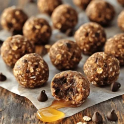When making Chocolate Peanut Butter Protein Balls, you need a few key ingredients. Each one plays a part in making these snacks tasty and healthy. Here’s what you will need: - 1 cup natural peanut butter - 1/2 cup honey or maple syrup (your choice for sweetness) - 1 cup rolled oats (old-fashioned for best texture) - 1/2 cup protein powder (choose chocolate or vanilla based on your preference) - 1/4 cup dark chocolate chips (semi-sweet or dark for richness) - 1/4 cup ground flaxseed (for added nutrition and fiber) - 1/2 teaspoon vanilla extract (pure for best flavor) - A pinch of sea salt (to enhance the sweetness) These ingredients come together to create a snack that is both delicious and good for you. Natural peanut butter gives a creamy base, while honey or maple syrup adds sweetness. Rolled oats provide fiber and texture, and protein powder boosts the nutrition. Dark chocolate chips add a rich flavor that makes each bite special. Ground flaxseed gives a health kick and a nice crunch. Vanilla extract enhances the taste, and sea salt balances the sweetness. This mix of flavors and textures makes these protein balls a satisfying treat. For the full recipe, check out the details above. 1. Start with a large mixing bowl. Add 1 cup of natural peanut butter and 1/2 cup of honey or maple syrup. Use a spatula or wooden spoon to mix well. Aim for a smooth and creamy texture. 2. Next, add 1/2 teaspoon of vanilla extract and a pinch of sea salt to the bowl. Stir these in until everything blends together nicely. 3. Gradually add 1 cup of rolled oats, 1/2 cup of protein powder, and 1/4 cup of ground flaxseed. Mix until fully incorporated. The mix should feel thick and sticky. 4. Carefully fold in 1/4 cup of dark chocolate chips. Ensure they spread evenly throughout the mixture. This gives each bite a lovely chocolate surprise. 5. With clean hands, scoop out small portions, about 1 inch in diameter. Roll them into balls. Place them on a parchment-lined baking sheet, giving them space to avoid sticking. Chilling is key for these protein balls. It helps them firm up and hold their shape. I recommend placing the baking sheet in the refrigerator for at least 30 minutes. After chilling, your protein balls will be ready to enjoy! They make a tasty snack or a great boost before or after a workout. For the full recipe, check out the section above. To get the right texture in your chocolate peanut butter protein balls, start with mixing. Use a sturdy spatula or a wooden spoon. This helps blend the peanut butter and sweetener well. Mix until it's smooth and creamy. Next, focus on consistency. You want a thick and sticky mixture. When you add the oats, protein powder, and flaxseed, stir them in well. If it feels too dry, a tiny splash of water or more honey helps. If it's too wet, add more oats. For flavor, think about spices. A dash of cinnamon or a bit of cocoa powder can boost taste. You might also try adding a little sea salt. This small touch enhances the sweetness. When it comes to chocolate chips, choose wisely. Dark chocolate chips add richness. Semi-sweet chips give a sweeter bite. You can even mix both for fun. Remember, the right choice can make your snack even better! For the complete recipe, check the [Full Recipe]. {{image_4}} You can change the flavor of your protein balls by swapping the nut butter. Almond or cashew butter works well. Each nut butter brings its own taste. You can also try sunflower seed butter for a nut-free option. For sweeteners, honey or maple syrup is great, but you can use agave syrup or brown rice syrup. Each sweetener gives a unique touch to the balls. Choose what you like best! If you want a gluten-free version, just use gluten-free oats. This makes the recipe safe for those with gluten issues. You can also add in some dried fruits, like cranberries or raisins. They add a nice chew and sweetness. Seeds are another great option. Try adding chia seeds or pumpkin seeds for extra crunch and nutrition. These small changes can really make your protein balls special. Enjoy making your own version! To keep your Chocolate Peanut Butter Protein Balls fresh, use airtight containers. Glass jars or plastic food storage boxes work well. Make sure they seal tightly to prevent air from getting in, which can dry them out. Store them in the fridge for the best taste and texture. The cooler temperature helps them stay firm and tasty. These protein balls stay fresh for about one week in the fridge. If you want them to last longer, you can freeze them. They can keep well for up to three months in the freezer. When thawing, just take them out and let them sit at room temperature. Watch for signs of spoilage. If you see any mold or notice a strange smell, it's best to throw them away. Always trust your senses! Enjoy these treats while they are at their best. Can I use a different type of protein powder? Yes, you can. You can swap chocolate protein powder for vanilla or plant-based protein. Different proteins add unique flavors and nutrients. Just keep in mind that the taste and texture might change slightly. Are these protein balls suitable for meal prep? Absolutely! These protein balls are great for meal prep. You can make a big batch and store them. They last well in the fridge or freezer, making them a perfect snack ready to grab. How many protein balls should I eat as a snack? I recommend 1 to 2 protein balls per snack. This amount offers a good boost of energy without being too filling. You can adjust based on your hunger or activity level. Breakdown of protein content Each protein ball has about 5 to 7 grams of protein, depending on the protein powder you use. This makes them a great snack for muscle support and recovery. Other nutritional benefits of ingredients The peanut butter adds healthy fats and protein. Oats give fiber for digestion. Flaxseed provides omega-3 fatty acids, which are good for your heart. Dark chocolate chips add antioxidants, making these bites both tasty and nutritious. How to serve protein balls for gatherings For gatherings, serve these protein balls in a fun bowl or on a decorative plate. You can sprinkle some extra chocolate chips or seeds on top for a nice touch. This makes them appealing and adds to the fun. Pairing ideas with other snacks Pair these protein balls with fresh fruit or yogurt for a balanced snack. You could also serve them alongside a smoothie or nuts for extra crunch. This combination gives a mix of flavors and textures, making your snack time more exciting. You now have a clear guide to making tasty protein balls. We covered ingredients like peanut butter, oats, and chocolate. The steps to mix and shape these snacks are simple. Remember, chilling them is key for the best texture. You can also swap flavors and adjust ingredients to fit your taste. Store them right, and they'll stay fresh for weeks. Enjoy your healthy snack, and share these tips with friends!