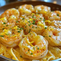 - Large shrimp: Use 1 pound of large shrimp. They need to be peeled and deveined. This size cooks well and has great flavor. The shrimp should be fresh or properly thawed if frozen. - Fresh garlic: You will need 3 cloves, minced. Garlic adds a strong, savory taste. It brings depth to the dish when sautéed. - Lemon juice and zest: Use the juice and zest of one lemon. The juice gives a bright tang, while the zest adds aromatic oils. Together, they enhance the shrimp's flavor. - Red pepper flakes: Add 1 teaspoon for heat. This gives a nice kick without overpowering the dish. - Fresh herbs: You can use parsley or basil for a fresh taste. They can add color and enhance the flavor. Feel free to mix and match based on your preference. - Alternative serving options: You can serve the shrimp over cooked pasta or rice. These sides soak up the delicious garlic butter sauce perfectly. For the complete recipe, check out the Full Recipe. Start by prepping the shrimp. It’s key to keep them dry. Pat them with a paper towel. This step helps the shrimp sear well. Next, season lightly with salt and black pepper. This simple seasoning brings out their natural flavor. Now, let’s cook the garlic and butter. Use a large skillet for even cooking. Melt 2 tablespoons of unsalted butter over medium heat. Keep an eye on the temperature. Too hot can burn the garlic. Once the butter bubbles, add minced garlic and optional red pepper flakes. Sauté for 1-2 minutes. You want the garlic fragrant but not browned. Next, it’s time to cook the shrimp. Add them to the skillet in a single layer. Avoid overcrowding, as this can steam them. Cook for 2-3 minutes on one side. Watch for that vibrant pink color! Flip them over and cook for another 1-2 minutes. They should be opaque and fully cooked. Finally, let’s create the garlic butter sauce. Squeeze fresh lemon juice over the shrimp and sprinkle in lemon zest. Add the remaining 2 tablespoons of butter and stir gently. This helps the butter melt and mix with the garlic and lemon. Taste the dish, then adjust with more salt or pepper if needed. Garnish with chopped fresh parsley for a pop of color. Serve the shrimp over pasta or rice, drizzling that luscious garlic butter sauce on top. For the full recipe, check out the complete guide! To know when shrimp are done, look for a vibrant pink color. They should curl into a C shape. Overcooking makes shrimp tough and rubbery. Cook them until they are opaque. This usually takes about 3 to 5 minutes. Shrimp cook fast, so watch them closely. Pairing your lemon garlic butter shrimp with side dishes makes the meal shine. I suggest serving it over cooked pasta or rice. Both soak up the tasty sauce well. You can also add a simple salad or steamed veggies. These sides balance the rich flavors and add freshness. Store leftovers in an airtight container. Refrigerate them for up to 2 days. If you want to keep them longer, freeze shrimp for up to 3 months. When reheating, do it gently. Use low heat on the stove to warm them up. This keeps the shrimp tender and tasty. For the best flavor, add a splash of fresh lemon juice while reheating. {{image_4}} You can add more flavor to your Lemon Garlic Butter Shrimp using spices and herbs. Try adding paprika for a smoky taste. Cumin offers a warm flavor that works well too. For a fresh twist, mix in some chopped basil or cilantro. These herbs give the dish a bright note. You can also play with the level of heat. If you like spice, add more red pepper flakes. Just a pinch can change the whole dish! There are two great ways to cook your shrimp: grilling and stovetop. Grilling gives the shrimp a nice char. It adds a smoky flavor that is hard to beat. Just make sure to skewer the shrimp to keep them from falling through the grill. Stovetop cooking is quicker and easier. It lets you control the heat better. Both methods work well, so choose what suits you best! When it comes to serving, be creative! You can serve the shrimp on a bed of pasta or rice for a full meal. Or, try serving it in a taco shell with fresh toppings. For a party, use small skewers. This way, guests can easily grab them. You can also serve it with crusty bread. The garlic butter sauce is perfect for dipping! You can store leftover shrimp in the fridge or freezer. If you plan to eat them soon, refrigeration works well. Place the shrimp in an airtight container. They stay fresh this way for up to three days. If you want to keep them longer, freezing is the best option. Use a freezer-safe bag or container. This way, they can last for up to three months. For the best freshness, use airtight containers. Glass containers are great because they do not absorb odors. If you prefer plastic, make sure it is BPA-free. Vacuum-sealed bags are also excellent for freezing. They help prevent freezer burn and keep the shrimp tasting fresh. Leftover shrimp can last in the fridge for three days. After that, they start to lose quality. If you freeze them, they can last for about three months. Always check for any off smells or changes in color before eating. If you notice anything unusual, it’s best to throw them away. Shrimp are fully cooked when they turn pink and opaque. You can also check if they curl into a C shape. Overcooked shrimp will curl tightly into an O shape. Cooking shrimp usually takes about 3 to 5 minutes. Keep an eye on them to avoid chewy shrimp. Yes, you can use frozen shrimp. Just ensure to thaw them first. The best way to thaw shrimp is to place them in the fridge overnight. If you need to thaw them quickly, place them in a bowl of cold water for about 15-20 minutes. Pat them dry before cooking to avoid excess moisture. If you want a dairy-free option, you can use olive oil or coconut oil. Both oils will provide a nice flavor. For a vegan choice, try a plant-based butter. These options will keep the dish flavorful while meeting your dietary needs. To make this dish low-carb, skip the pasta or rice. Serve the shrimp over zucchini noodles or cauliflower rice instead. These options keep the meal light while still being satisfying. You can also reduce the amount of butter if you want fewer calories. For the full recipe, check out the [Full Recipe]. In this article, we covered the essential ingredients for lemon garlic butter shrimp, including large shrimp, fresh garlic, and lemon juice. You learned step-by-step instructions for preparing and cooking the dish. We also explored tips for perfect shrimp texture, flavor enhancements, and storage practices. Remember, cooking is all about experimenting. Don’t be afraid to add your own twist. Whether you spice it up or try new methods, enjoy the process. Your kitchen can become a place of fun and flavor!
