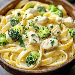 Chicken and Broccoli Alfredo Delightful Creamy Dish