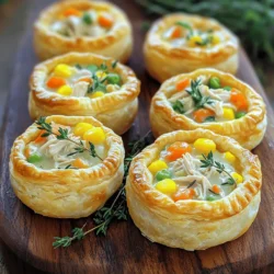 Mini Chicken Pot Pies Savory and Flaky Delight