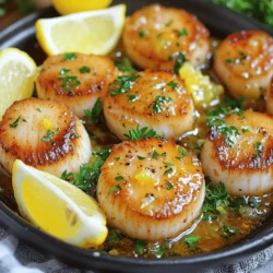 Lemon Garlic Butter Scallops Flavorful Dinner Delight