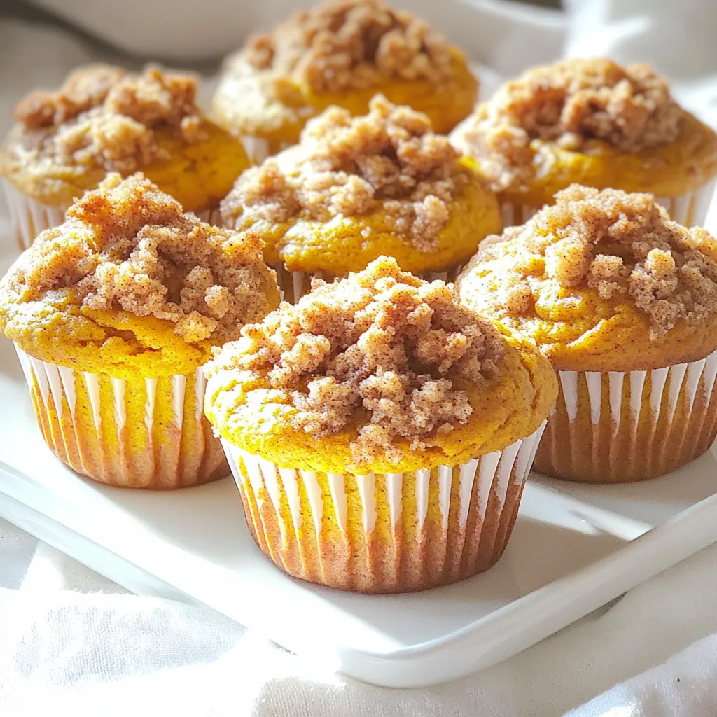 Bakery-Style Pumpkin Streusel Muffins Delight