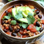 - 1 lb ground turkey - 1 can (15 oz) black beans, drained and rinsed - 1 can (15 oz) kidney beans, drained and rinsed - 1 can (28 oz) crushed tomatoes - 1 cup corn kernels (fresh, frozen, or canned) - 1 medium onion, finely chopped - 3 cloves garlic, minced (about 1 tablespoon) - 1 bell pepper (any color), chopped into bite-sized pieces - 2 tablespoons chili powder - 1 tablespoon ground cumin - 1 teaspoon smoked paprika - 1 teaspoon cayenne pepper (adjust according to heat preference) - Salt and pepper to taste - 2 tablespoons olive oil - 1 cup chicken broth (or vegetable broth for a lighter version) To make my Instant Pot spicy turkey chili, I start with ground turkey. It is lean and cooks well in the pot. Next, I add beans and crushed tomatoes for texture and flavor. I like using black and kidney beans, but you can pick your favorites. I also include corn for sweetness and bell peppers for crunch. Aromatics like onion and garlic build a strong base. I use chili powder, cumin, smoked paprika, and cayenne pepper for that spicy kick. Don’t forget to season it with salt and pepper; it makes a big difference! - Fresh cilantro - Avocado - Lime wedges For toppings, I love fresh cilantro for a burst of flavor. Sliced avocado adds creaminess, making each bite delightful. Lime wedges give a zesty touch. You can mix and match these toppings to suit your taste! Start by chopping the onion and garlic. Use a sharp knife for clean cuts. Finely chop one medium onion. Then, mince three cloves of garlic. This step adds great flavor to the chili. Next, rinse the beans and corn. Open the cans of black and kidney beans. Pour them into a colander and rinse well under cold water. This helps remove extra salt. If you use frozen corn, run it under warm water to thaw. Canned corn can be rinsed too. This keeps the chili fresh and clean. Now, it's time to cook! First, set the Instant Pot to sauté mode. Add two tablespoons of olive oil to the pot. Once it’s hot, toss in the chopped onion and minced garlic. Sauté for about 3-4 minutes, stirring often. You want the onions to be soft and smell great. Next, brown the ground turkey. Increase the heat slightly and add one pound of ground turkey. Use a wooden spoon to break it apart as it cooks. Stir until it's brown and no longer pink. This should take about 5-7 minutes. Now, add the spices and remaining ingredients. Sprinkle in two tablespoons of chili powder, one tablespoon of ground cumin, one teaspoon of smoked paprika, and one teaspoon of cayenne pepper. Stir well to coat the turkey and onions. Then, pour in the rinsed beans, one can of crushed tomatoes, one cup of corn, and one cup of chicken broth. Don’t forget to add one chopped bell pepper. Mix everything together until well combined. Secure the lid on the Instant Pot. Make sure the pressure valve is set to sealing. Select manual high pressure and set the timer for 15 minutes. When the timer goes off, let the pressure release naturally for 10 minutes. Carefully switch the valve to quick release to let out any steam. Once it's safe to open the lid, stir the chili well. Taste it and adjust the seasoning as needed. Add more salt, pepper, or cayenne pepper for extra heat if you like. Serve the chili hot. Ladle it into bowls and garnish with fresh cilantro. Add slices of avocado on top for a creamy touch. Enjoy this warm and spicy meal! How can I adjust spice levels? To control the heat, use cayenne pepper wisely. Start with one teaspoon. Taste your chili after cooking. If you want more heat, add a bit more cayenne. You can also add hot sauce at the end for extra spice. What beans should I choose? Black beans and kidney beans work great in this recipe. They add texture and protein. You can mix and match beans to suit your taste. For a creamier chili, try using pinto beans instead. How can I prep ingredients in advance? Chop your onion and garlic the night before. Store them in an airtight container in the fridge. Rinse and drain the beans ahead of time too. This saves time on chili day. What are the best practices for Instant Pot usage? Always make sure the sealing ring is in place. It helps the pot build pressure. When sautéing, keep an eye on the heat. If it gets too hot, reduce it to avoid burning. What side dishes pair well with chili? Cornbread is a classic choice. You can also serve tortilla chips for crunch. A fresh salad or guacamole adds balance to the meal. How should I choose bowls for presentation? Use colorful bowls to make your chili pop. A white bowl can showcase the vibrant colors too. Adding a wedge of lime on the side makes it look fresh and inviting. {{image_4}} You can change the ground turkey to other meats. Ground chicken or beef works well. For a twist, try ground pork for a richer flavor. If you prefer a meat-free option, use plant-based meat substitutes. Products made from soy or pea protein can be great. You can also use lentils or mushrooms for a hearty texture. Adding different vegetables can change your chili’s taste. Try diced zucchini or carrots for extra nutrition. Bell peppers can also bring a sweet touch. Incorporating unique spices gives your chili a special kick. Consider adding oregano for a herbaceous note. A dash of cinnamon can add warmth and depth. You can also try adding chipotle powder for smoky heat. After enjoying your Instant Pot spicy turkey chili, store any leftovers properly. Let the chili cool to room temperature. Then, transfer it to airtight containers. This keeps it fresh for up to four days in the fridge. Use clear containers so you can see the chili inside. Label each container with the date to track freshness easily. Freezing chili is a great way to save it for later. To freeze, allow the chili to cool first. Then, portion it into freezer-safe bags or containers. Remove as much air as possible to avoid freezer burn. You can freeze it for up to three months. To thaw, place the chili in the fridge overnight. If you're in a hurry, you can run the sealed bag under cold water. Reheat the chili in a pot over medium heat or in the microwave. Stir it often to ensure it heats evenly. Enjoy your delicious chili again with no loss of flavor! To lower the heat, try these tips: - Use less cayenne pepper. Start with half a teaspoon. - Add a bit of sugar. This can balance the heat. - Mix in more beans or corn. This will dilute the spiciness. - Serve with sour cream or yogurt. Creamy toppings cool the spice. If you want milder chili, adjust the spices. Taste as you go. Make it your own! Yes, canned tomatoes work great. They offer convenience and flavor. Here’s how they compare: - Canned tomatoes are often cooked before canning. This means they can be sweeter and richer. - Fresh tomatoes have a brighter taste. They may add more texture. - Canned tomatoes save prep time. You don’t need to chop or peel. For this recipe, crushed canned tomatoes blend well. They add depth and help thicken the chili. Chili pairs well with many sides: - Cornbread is a classic choice. It’s sweet and soft. - Rice makes a filling side. It soaks up the chili nicely. - A fresh salad adds crunch. Use romaine, tomatoes, and cucumbers. - Tortilla chips are fun for dipping. They add a nice crunch. You can also serve toppings like cheese, sour cream, or jalapeños. Get creative and enjoy your meal! This blog post covered how to make Instant Pot Spicy Turkey Chili. We discussed the key ingredients, like ground turkey, beans, and tomatoes. I shared step-by-step instructions for cooking and finishing the dish. You learned tips for flavor, cooking efficiency, and serving ideas. In the end, this chili is easy and customizable. You can make it your own with toppings or ingredient swaps. Enjoy your cooking and make a delicious meal that everyone will love!