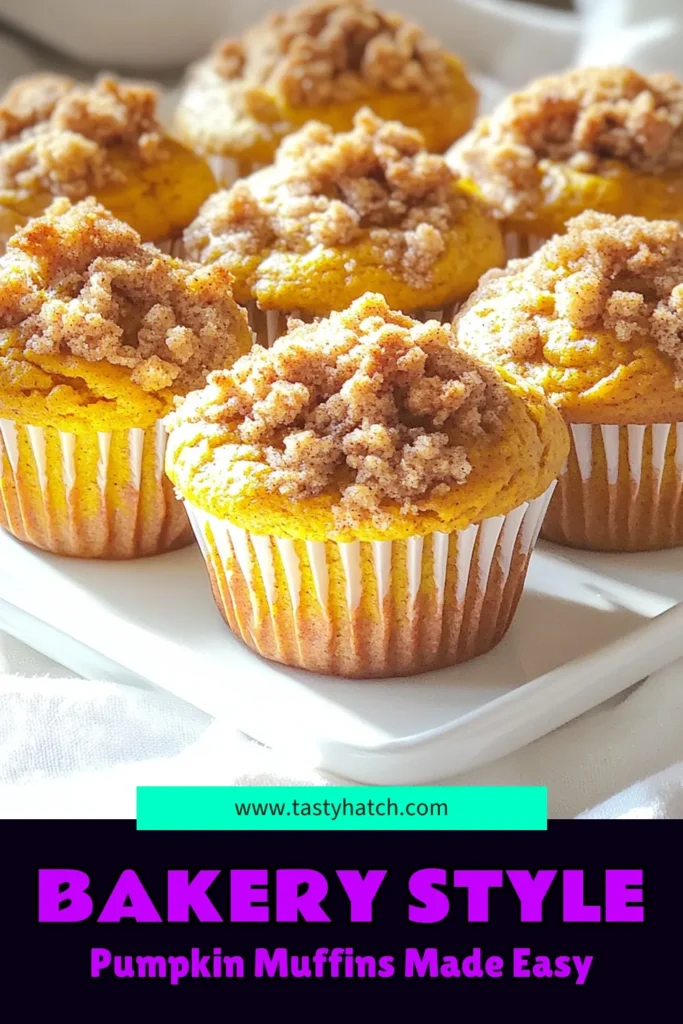 Indulge in the warm, spiced flavors of Bakery-Style Pumpkin Streusel Muffins that are perfect for any occasion! With a rich blend of pumpkin puree, aromatic spices, and a buttery streusel topping, these muffins are sure to be a hit. Ready in just 45 minutes, they're a delightful treat for breakfast or dessert. Click to discover the full recipe and enjoy the cozy vibes! #PumpkinMuffins #BakingRecipes #FallTreats #MuffinLove