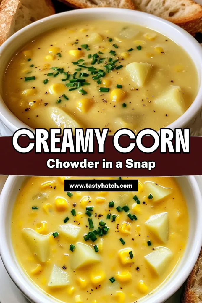 Warm up your dinner table with this delicious Slow Cooker Creamy Corn Chowder recipe! Packed with fresh corn, potatoes, and rich cream, this comforting dish is perfect for cozy evenings. Simply sauté your aromatics, throw everything into the slow cooker, and let it work its magic. It's an easy and delightful meal that everyone will love. Click through for the full recipe and make your next meal a hit! #CornChowder #SlowCookerRecipes #ComfortFood #EasyMeals