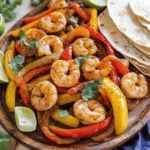 - Large shrimp: Use 1 pound, peeled and deveined. This gives a tender bite. - Bell peppers and red onion: Choose 1 red and 1 yellow pepper. Slice them into thin strips. The colors make the dish look vibrant. For the onion, slice 1 medium red onion into wedges. This adds sweetness. - Marinade components: Combine 3 tablespoons honey, 3 tablespoons low-sodium soy sauce, 2 tablespoons olive oil, and 2 minced garlic cloves. These will give the shrimp a sweet and savory taste. - Ground spices: Use 1 teaspoon ground cumin, 1 teaspoon smoked paprika, and 1/2 teaspoon chili powder. These spices add depth to the flavor. - Fresh herbs and serving suggestions: Add chopped cilantro for freshness. Serve with lime wedges to give a zesty kick. This adds brightness to each bite. 1. Preheat the oven: Set your oven to 400°F (200°C). This heat helps cook the shrimp and veggies evenly. 2. Prepare the marinade: In a medium bowl, mix together the honey, soy sauce, olive oil, minced garlic, cumin, smoked paprika, chili powder, salt, and black pepper. Use a whisk until the mix is smooth and well combined. 1. Combining shrimp and vegetables: In a large bowl, add the peeled and deveined shrimp, sliced bell peppers, and onion. Pour the marinade over the shrimp and veggies. Gently toss everything together until all ingredients are coated well. 2. Baking instructions: Spread the shrimp and vegetable mix on a large baking sheet lined with parchment paper. Make sure they are in a single layer. This helps them cook without steaming. Bake in the preheated oven for 12-15 minutes. The shrimp should turn pink and opaque, while the veggies should be tender and slightly caramelized. To make your sheet pan honey garlic shrimp fajitas pop, consider these tips: - Extra spices: Add a pinch of cayenne pepper for heat. You can also use chili flakes for a kick. If you want a touch of sweetness, sprinkle in some brown sugar. - Presentation tips: Arrange the shrimp and veggies in a colorful pattern. Drizzle a bit of extra honey on top for shine. A sprinkle of fresh cilantro adds a nice green touch. Serve with lime wedges for a zesty finish. To get the best shrimp and veggies, follow these tips: - Avoiding overcooked shrimp: Look for shrimp that turn pink and opaque. They should curl slightly but not be tight. This shows they are cooked but not overdone. - Ensuring veggies are tender yet crisp: Roast the veggies until they are slightly caramelized. They should be tender but still have a bit of crunch. Check them at the 10-minute mark; you can give them a stir if needed. These tips will help you create an amazing dish that is both tasty and visually appealing! {{image_4}} You can switch proteins for a new twist. Chicken works well instead of shrimp. Just cut it into bite-sized pieces and cook it the same way. Tofu is a great vegetarian option too. Press it first to remove extra water. For veggies, feel free to mix it up. You can use green or orange bell peppers for different colors. Add corn for a sweet crunch. This adds texture and flavor to your dish. You can adjust spice levels to fit your taste. For a milder dish, reduce the chili powder or skip it. You can add more honey for sweetness, too. Want it spicier? Add more chili powder or some diced jalapeños. They bring a great kick! You can also try different marinades. A lime and cilantro marinade gives a fresh taste. Alternatively, use a spicy barbecue sauce for a smoky flavor. Be creative and have fun with these changes! To keep your shrimp and veggies fresh, store them in an airtight container. Let the dish cool first, then cover it tightly. This helps keep out air and moisture, which can spoil your meal. You can store the leftovers in the fridge for up to three days. When it's time to enjoy your leftovers, reheat them gently. You can use a skillet over medium heat. Warm the mixture for about five minutes, stirring often. This method keeps the shrimp juicy and the veggies crisp. You can also use the microwave. Heat in short bursts of 30 seconds, stirring in between. Yes, you can freeze cooked fajitas! To do this, let them cool completely first. Then, pack them in a freezer-safe bag or container. Try to remove as much air as possible to prevent freezer burn. Your fajitas can last in the freezer for up to three months. When you're ready to enjoy them again, thaw the fajitas safely. The best way is to place them in the fridge overnight. If you're in a hurry, you can use the microwave for quick thawing. Set it to the defrost setting and check every minute until they are soft. This way, your meal stays tasty and safe to eat. How do I know when the shrimp is cooked? You will know the shrimp is cooked when it turns pink and opaque. This usually takes about 12 to 15 minutes in the oven. Make sure to check the shrimp to avoid overcooking. Overcooked shrimp can become rubbery, which is not tasty. Can I use frozen shrimp for this recipe? Yes, you can use frozen shrimp. Just make sure to thaw them first. You can do this by placing them in cold water for about 15-20 minutes. Pat them dry before adding them to the marinade. Thawing helps the shrimp absorb the flavors well. Is this recipe gluten-free? This recipe is not gluten-free due to the soy sauce. However, you can easily make it gluten-free by using a gluten-free soy sauce or tamari. This swap keeps all the yummy flavors while making it safe for those with gluten allergies. What can I substitute for soy sauce to make it soy-free? You can use coconut aminos as a soy-free substitute. It has a similar taste and works well in this recipe. You can also try using homemade sauces made from broth and spices for a different flavor. This blog post covered delicious shrimp fajitas. We discussed key ingredients like large shrimp, colorful bell peppers, and a great marinade. I shared step-by-step instructions for prep and cooking, plus tips to enhance flavor and presentation. We also explored variations, storage methods, and answered common questions. In the end, these shrimp fajitas are easy to make and fun to enjoy. You can customize them to your taste and diet. Happy cooking!