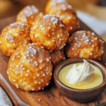 To make Air Fryer Cinnamon Pretzel Bites, gather the following items: - 1 cup warm water (about 110°F/45°C) - 2 tablespoons granulated sugar - 1 packet (2 ¼ teaspoons) active dry yeast - 2 ½ cups all-purpose flour - 1 teaspoon salt - 1 teaspoon baking soda - ½ cup unsalted butter, melted - 1 teaspoon ground cinnamon - ¼ cup brown sugar - Coarse sea salt for garnish You can swap some ingredients if needed. Use honey instead of granulated sugar for a natural touch. For the flour, whole wheat flour works well. If you want a dairy-free option, try plant-based butter. You can also use coconut sugar instead of brown sugar for a different flavor. You'll need a few tools to make these pretzel bites: - A medium mixing bowl - A large mixing bowl - A wooden spoon or spatula - Measuring cups and spoons - A floured work surface - A sharp knife or dough cutter - Parchment paper - An air fryer With these ingredients and tools, you are ready to create your tasty Air Fryer Cinnamon Pretzel Bites! Start with warm water, about 110°F or 45°C. In a medium bowl, mix the warm water and sugar. Stir until the sugar dissolves. Next, sprinkle the active dry yeast on top. Let it sit for 5 to 10 minutes. The yeast should become frothy. This means it is activated and ready. In a large bowl, whisk together the all-purpose flour and salt. Once the yeast mixture is frothy, pour it into the flour. Use a wooden spoon or spatula to mix until a shaggy dough forms. Transfer the dough to a floured surface. Knead the dough for about 5 minutes. It should feel smooth and elastic. Shape the dough into a ball. Place it in a greased bowl and cover it with a towel. Let it rise in a warm spot for about 1 hour. It should double in size. After the dough has risen, gently punch it down to release air. Divide the dough into 8 equal pieces. Roll each piece into a log about 8 inches long. Twist each log into a pretzel shape. Make sure the ends are attached well. In a shallow bowl, mix the baking soda with 2 cups of hot water. Dip each twisted pretzel into this solution for 30 seconds. This helps form a nice crust. Place the pretzels on parchment paper to drain. Brush the tops with melted butter. Sprinkle coarse sea salt over them. Preheat your air fryer to 375°F (190°C). Arrange the pretzels in the air fryer basket. Make sure they are not crowded. Air fry at 375°F for 8 to 10 minutes. They should turn golden brown and crispy. In a small bowl, mix ground cinnamon and brown sugar for a sweet topping. Once the pretzels are done, brush each one with more melted butter. Quickly sprinkle the cinnamon-sugar mixture on top while they are warm. This helps it stick. Enjoy your tasty pretzel bites! To get the best dough, start with warm water. Aim for about 110°F. Add sugar and yeast to the water. Let this sit until it gets frothy. This means your yeast is alive! Mix the flour and salt in a bowl. Then, combine the dry mix with the yeast mix. Stir until it forms a shaggy dough. Knead it for about five minutes. The dough should feel smooth and elastic. If it feels too sticky, add a little more flour. To cook your pretzel bites evenly, do not overcrowd the basket. Leave space for hot air to flow around each piece. This helps them cook all the way through. Preheat your air fryer to 375°F. This step is key for getting a nice crust. Flip the pretzels halfway through cooking for extra browning. Check them around the 8-minute mark. They should be golden brown when done. These pretzel bites are best served warm. Put them in a cute basket lined with parchment. For a fun twist, pair them with cream cheese frosting or a sweet dip. You can even sprinkle some extra cinnamon on top. Serve them at parties or family movie nights. Everyone will love these tasty bites! {{image_4}} You can add even more fun to your pretzel bites with sweet toppings. One of my favorites is a chocolate drizzle. After air frying, melt some chocolate chips in the microwave. Drizzle the warm chocolate over the pretzel bites. This sweet twist pairs well with the cinnamon sugar topping. You can also add sprinkles for a pop of color. If you prefer savory bites, cheese-stuffed pretzel bites are amazing. Before shaping the dough, cut small pieces of cheese. Place these in the center of each dough piece, then shape them into pretzels. The melted cheese inside adds a delightful surprise. You can use cheddar, mozzarella, or your favorite cheese for this tasty treat. For those needing gluten-free treats, you can swap regular flour for a gluten-free blend. Make sure your yeast is gluten-free as well. Follow the same steps for mixing and shaping the dough. Keep an eye on the texture, as gluten-free dough can behave differently. The result will be soft, chewy pretzel bites that everyone can enjoy. To keep your pretzel bites fresh, store them in an airtight container. They will stay good for about 2 days at room temperature. If you want to keep them longer, refrigerate them for up to a week. Just make sure they are cool before sealing them up. When you want to enjoy your leftover pretzel bites, reheating is easy. Preheat your air fryer to 350°F (175°C). Place the bites in the basket and heat for 3 to 5 minutes. This will help them regain their crispiness. You can also use a microwave, but the bites may not stay as crunchy. If you want to freeze your pretzel bites, first let them cool completely. Arrange them in a single layer on a baking sheet and freeze for about an hour. Once frozen, transfer them to a freezer bag. They can be stored for up to 3 months. When you're ready to eat, just reheat them in the air fryer. Enjoy the fresh taste again! Yes, you can use instant yeast. It works well in this recipe. You can skip the step of letting it foam in water. Just mix it with the flour and salt. This saves a bit of time. You can dip them in many delicious things! Here are some great ideas: - Cream cheese frosting - Warm chocolate sauce - Honey mustard sauce - Cheese dip These dips add a fun twist to your pretzel bites. The dough has risen enough when it doubles in size. You can check by pressing it lightly. If it springs back slowly, it is ready. This usually takes about one hour in a warm spot. Cleaning your air fryer is simple! Here’s how: - Let it cool down first. - Remove the basket and pan. - Wash them in warm, soapy water. - Wipe the inside with a damp cloth. Make sure everything is dry before using it again. Yes, you can bake them in the oven. Preheat your oven to 400°F (200°C). Place the pretzel bites on a baking sheet. Bake for about 12-15 minutes until golden brown. Enjoy them fresh from the oven! We covered all the steps to make pretzel bites, from ingredients to storage. You learned how to activate yeast, prepare dough, and shape your bites. I shared tips for perfect texture and suggested yummy variations, too. With clear instructions, you can try these at home. Enjoy your tasty pretzel bites, and don’t forget to share them!