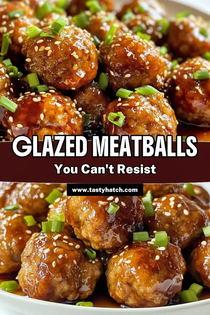 Indulge in these delicious sweet soy glazed meatballs, perfect for an easy meatball dinner! This baked meatball recipe combines ground beef or turkey with a savory honey soy glaze that everyone will love. With simple ingredients and quick prep, you can enjoy these flavorful savory meatballs with glaze for any occasion. Try this recipe today and elevate your weeknight meals! Save and share your creations! #MeatballRecipe #EasyDinner #SweetSoyGlaze #BakedMeatballs
