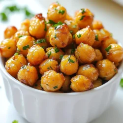 - 1 can (15 oz) chickpeas, drained and rinsed - 1 tablespoon extra virgin olive oil - 1 teaspoon garlic powder - 1 teaspoon smoked paprika - 1/2 teaspoon ground cumin - 1/4 teaspoon cayenne pepper (optional, for a kick of heat) - Salt, to taste - Fresh parsley, finely chopped Crispy air fryer chickpeas need just a few simple ingredients. Start with a can of chickpeas. Drain and rinse them well. This step helps remove excess sodium and prepares them for seasoning. Next, use olive oil to coat the chickpeas. It adds flavor and helps them crisp up nicely. Season them with garlic powder, smoked paprika, ground cumin, and a pinch of salt. If you like heat, add cayenne pepper. This mix creates a tasty, savory snack. For a fresh touch, you can sprinkle chopped parsley on top before serving. It adds color and flavor. These ingredients come together to make a delicious and healthy snack. {{ingredient_image_2}} Preheating your air fryer is key. Set it to 400&deg;F (200&deg;C) and let it warm up for about 5 minutes. This step helps cook the chickpeas evenly. Without preheating, they may not crisp well. Start by draining and rinsing the chickpeas. Use cold water to wash them well. Once rinsed, dry them with a kitchen towel or paper towels. This is very important! The drier the chickpeas, the crispier they will get. In a medium bowl, add the dried chickpeas. Pour in 1 tablespoon of extra virgin olive oil. Then, sprinkle in 1 teaspoon of garlic powder, 1 teaspoon of smoked paprika, 1/2 teaspoon of ground cumin, and 1/4 teaspoon of cayenne pepper if you like some heat. Add a pinch of salt. Toss everything together until the chickpeas are evenly coated. This ensures every bite is full of flavor. Place the seasoned chickpeas in the air fryer basket. Make sure they are in a single layer. This helps them cook evenly. Air fry for 15 to 20 minutes, shaking the basket halfway through. This step promotes even crisping. Watch them closely to avoid burning. You want them golden brown and crunchy. Once done, take the chickpeas out of the air fryer. Let them cool for a few minutes. This cooling time is crucial! It helps them become even crispier. If you want, you can garnish them with fresh parsley for a nice touch. Enjoy your crispy air fryer chickpeas as a snack or on top of salads! To get your chickpeas super crispy, you must dry them well. After rinsing, use a clean towel. Pat them gently until no water remains. Wet chickpeas won&rsquo;t crisp up in the air fryer. Arrange the chickpeas in a single layer in the fryer basket. When you overcrowd them, they steam instead of crisp. This can lead to soft chickpeas. Always leave space for hot air to circulate. You can play with different seasonings. Try adding onion powder or a sprinkle of curry powder. For a sweet twist, dust them with cinnamon and a little sugar. These options give you a fun mix of flavors. If you're feeling adventurous, mix in some cocoa powder and sugar for a dessert snack. This sweet version works great for a treat. Some common mistakes can ruin your crispy dream. If your chickpeas burn, check the cooking time. Every air fryer cooks a bit differently. Keep an eye on them after 15 minutes. If they turn out soggy, you likely didn't dry them enough. Remember, moisture is the enemy! Also, make sure not to overcrowd the basket. This is key for perfect textures every time. Pro Tips Dry Chickpeas Thoroughly: Ensuring your chickpeas are completely dry before seasoning is key to achieving that crispy texture. Experiment with Spices: Feel free to customize the spice blend according to your taste preferences; try adding curry powder or Italian herbs for different flavor profiles. Batch Cooking: If you&rsquo;re making a larger batch, consider air frying in multiple smaller batches to allow for even cooking and crispiness. Storage Tips: Store any leftover chickpeas in an airtight container at room temperature for up to two days; they may lose some crispiness but can be revived in the air fryer. {{image_4}} You can mix up the flavors of your crispy chickpeas by trying different herbs and spices. Here are some great ideas: - Italian: Use oregano, basil, and thyme for a Mediterranean twist. - Indian: Try garam masala, turmeric, and coriander for a warm flavor. - Middle Eastern: Use za'atar, sumac, and cumin for a zesty taste. - Southwestern: Add chili powder, onion powder, and lime zest for a fun kick. Experiment with these combinations to find your favorite blend! You can enjoy crispy chickpeas in both sweet and savory ways. Here are a few options: - Sweet: Toss them with cinnamon and a touch of brown sugar. This creates a tasty snack that is crunchy and sweet. - Savory: Stick with garlic powder and paprika for a classic flavor. Add some nutritional yeast for a cheesy taste. Mix and match to create your own perfect snack! Crispy chickpeas make a great snack or topping. Here&rsquo;s how to serve them: - As a snack: Enjoy them straight from the bowl. They are crunchy and satisfying. - On salads: Sprinkle them on top of salads for extra crunch and flavor. - In grain bowls: Add them to grain bowls for a protein boost and a nice texture. Get creative and use crispy chickpeas to enhance your meals! To store your crispy air fryer chickpeas, let them cool completely. This helps keep them crunchy. Place the cooled chickpeas in an airtight container. Make sure to seal it tightly. This keeps moisture out and preserves their crispiness. When you're ready to enjoy leftovers, use the air fryer again. Preheat it to 350&deg;F (175&deg;C). Spread the chickpeas in a single layer in the basket. Heat them for about 5 to 7 minutes. This method keeps them crispy and delicious. Avoid the microwave, as it makes them soggy. Crispy air fryer chickpeas will stay fresh for about 3 to 5 days. Store them at room temperature. If you see any signs of moisture, toss them out. For best taste, eat them within this time frame. Yes, you can use dried chickpeas. Start by soaking them overnight in water. This softens them. After soaking, drain and rinse. Then, cook them by boiling for about 1 to 1.5 hours until tender. Once cooked, pat them dry. Follow the same steps to season and air fry them! To add heat, increase the cayenne pepper. You can also try adding chili powder or crushed red pepper flakes. For a bolder flavor, mix in some sriracha or hot sauce before air frying. This way, you can control the spice level to your taste. If you want to try different oils, use avocado oil or sunflower oil. Both add nice flavors. You could also use sesame oil for a unique taste. Just remember to choose oils with high smoke points for air frying. Absolutely! The recipe is already vegan since it uses chickpeas and plant-based oil. You can add more spices or herbs for flavor. Experiment with nutritional yeast for a cheesy taste without dairy. Enjoy your delicious vegan snack! You learned how to make crispy air fryer chickpeas. We started with the main ingredients and essential steps for perfect texture. You also picked up tips for flavor variations and storage info. Remember, drying the chickpeas is key for crunchiness. Explore different spices and try sweet options for fun twists. Enjoy your tasty snacks as toppings or on their own. Try these methods to elevate your cooking and impress your friends and family. Happy cooking!