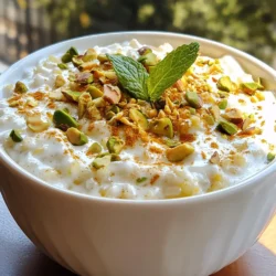 To make spiced chai rice pudding, you need a few key ingredients. Here&rsquo;s what you will need: - 1 cup Arborio rice - 4 cups whole milk - 1 cup coconut milk - 1/2 cup granulated sugar - 1 cinnamon stick - 4-5 green cardamom pods, lightly crushed - 4-5 whole cloves - 1/2 teaspoon ground ginger - 1/4 teaspoon ground nutmeg - 1 teaspoon vanilla extract - A pinch of salt - Chopped pistachios and almonds for topping - Fresh mint leaves for garnish These ingredients work together to create a creamy and rich dessert. The blend of spices adds warmth and flavor to every bite. Arborio rice is special for this pudding. It is short-grain rice that absorbs liquid well. This rice releases starch during cooking, giving the pudding its creamy texture. Regular rice does not provide the same silky finish. Using Arborio rice ensures you get that delicious creaminess in every spoonful. Coconut milk offers great health benefits. It is dairy-free and contains healthy fats. These fats can boost your energy and help with nutrient absorption. Coconut milk adds a rich and sweet flavor to the pudding. It also makes this dessert a good option for those who are lactose intolerant. By using coconut milk, you give your pudding a twist that is both tasty and health-conscious. {{ingredient_image_2}} Start by gathering your ingredients. You need Arborio rice, whole milk, and coconut milk. In a medium saucepan, combine 1 cup of Arborio rice with 4 cups of whole milk and 1 cup of coconut milk. Place this over medium heat. Stir the mixture gently. This helps the rice absorb the flavors well. Next, add 1/2 cup of granulated sugar. Then, toss in 1 cinnamon stick, 4-5 crushed green cardamom pods, and 4-5 whole cloves. Don&rsquo;t forget 1/2 teaspoon of ground ginger, 1/4 teaspoon of ground nutmeg, and 1 teaspoon of vanilla extract. Add a pinch of salt to enhance the taste. Stir everything together until it&rsquo;s well mixed. Now that your rice mixture is ready, let it come to a gentle simmer. This means you should see small bubbles at the surface. Once it simmers, lower the heat slightly. Maintain a subtle boil. Cook the rice pudding uncovered for about 30-35 minutes. Stir it often to prevent sticking. Keep cooking until the rice is tender and the pudding thickens. You want a creamy texture that feels rich and smooth. When the pudding is ready, remove the saucepan from the heat. Carefully take out the cinnamon stick and any whole spices if you'd like. You can serve the spiced rice pudding warm or chill it in the fridge for a refreshing treat. To serve, ladle it into bowls. Top each bowl with chopped pistachios and almonds for a nice crunch. Add a fresh mint leaf on top for a pop of color and flavor. Enjoy your creamy and comforting spiced chai rice pudding! To get that rich, creamy texture, use Arborio rice. This rice absorbs moisture well and gives a nice creaminess. Mix whole milk with coconut milk for added flavor and creaminess. Stir your pudding often. This helps prevent sticking and keeps it smooth. Cook on low heat to avoid burning. If it thickens too much, add a splash more milk. You can change the spices to fit your taste. If you love cinnamon, add more than one stick. For a bit more heat, increase the ground ginger. If you dislike cloves, leave them out. Experiment with different spices like star anise or even a hint of vanilla. Taste as you go. This way, you can find the perfect blend just for you. You can make this pudding ahead of time. It stores well in the fridge for up to three days. Just cover it with plastic wrap to keep it fresh. When ready to eat, reheat it gently on the stove. Add a little milk to loosen it up. Stir often to get it warm without burning. Enjoy it as a warm treat or cold dessert! Pro Tips Use Fresh Spices: For the best flavor, use freshly crushed spices instead of pre-ground ones. This will enhance the aromatic profile of your chai rice pudding. Adjust Sweetness: Feel free to adjust the sweetness according to your taste. You can add more sugar or use a natural sweetener like honey or maple syrup if desired. Stir Consistently: Stirring the pudding frequently while cooking will help prevent the rice from sticking to the bottom and ensure an even, creamy texture. Chill for Flavor: Allowing the pudding to chill in the refrigerator for a few hours can enhance the flavors, making it taste even more delicious when served cold. {{image_4}} You can easily make this spiced chai rice pudding vegan. Just swap the whole milk and coconut milk with almond milk or oat milk. Use maple syrup instead of granulated sugar for sweetness. This way, you keep the creamy texture while making it plant-based. The spices will still shine through, giving you the same warm flavors. To boost the flavor, try adding a splash of almond extract or a touch of orange zest. These additions create a bright note that pairs well with the spices. You can also mix in some dried fruits like raisins or cranberries for extra sweetness and texture. A dash of black pepper can add a surprising kick. Feel free to get creative and adjust the spices to your liking. Spiced chai rice pudding is great for many occasions. Serve it warm for a cozy dessert on chilly nights. Chill it in the fridge for a refreshing summer treat. For a special touch, layer it in glasses with whipped coconut cream for a fancy dessert. Top with chopped pistachios, almonds, and fresh mint leaves for a beautiful finish. It&rsquo;s perfect for family gatherings, holiday feasts, or just a sweet treat at home. To keep your spiced chai rice pudding fresh, let it cool first. Once cool, place it in an airtight container. This helps keep out air and moisture. Store it in the fridge for up to four days. When you want to enjoy it again, simply scoop out what you need. You can freeze spiced chai rice pudding for longer storage. Use a freezer-safe container. Make sure to leave some space at the top. The pudding can expand as it freezes. It stays good for about three months. When you're ready to eat it, thaw it in the fridge overnight. Warm it gently on the stove or in the microwave. Spiced chai rice pudding has a good shelf life when stored correctly. If it sits too long in the fridge, check for spoilage. Signs include an off smell, changes in color, or a watery texture. If you see any of these signs, it&rsquo;s best to toss it. Enjoying it fresh is always the best choice. Arborio rice is short-grain rice. It has a higher starch content. This makes it creamy when cooked. Regular rice, like long-grain, does not have the same texture. Arborio absorbs liquids well. It gives the rice pudding a rich and smooth feel. This is why I choose Arborio rice for my spiced chai rice pudding. It helps create that comforting creaminess you crave. Yes, you can substitute some ingredients. If you want a dairy-free option, use almond or oat milk. You can also replace sugar with maple syrup or honey. If you don't have cardamom, try using allspice or ground cinnamon. Just remember, any changes may alter the taste. Experimenting can lead to fun new flavors! Spiced chai rice pudding lasts about 4 to 5 days in the fridge. Store it in an airtight container. This helps keep it fresh and tasty. If it thickens too much, just stir in a bit of milk before serving. Enjoy it warm or cold, as both ways are delicious! In this blog post, we explored spiced chai rice pudding, covering key ingredients and step-by-step instructions. I shared tips for achieving the perfect creamy texture and variations to suit your taste. Proper storage and answers to common questions help you make the most of your dish. Enjoying this delicious pudding can warm your kitchen and heart. Remember, small changes can create great flavors. Now, go ahead and make your own tasty pudding masterpiece!