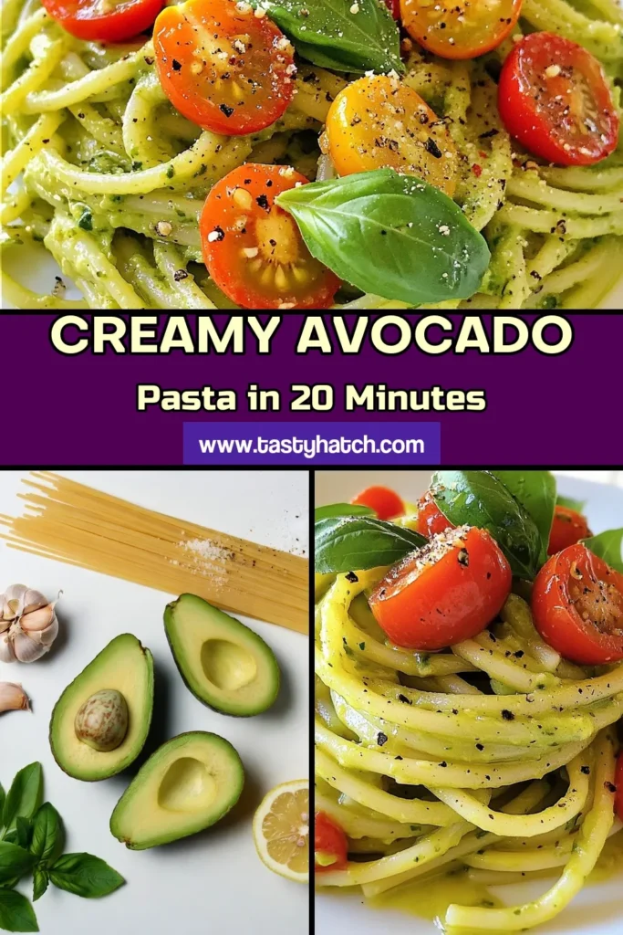 Discover this delicious avocado pasta recipe that's not only quick but packed with flavor! Our creamy avocado sauce combines ripe avocados, fresh basil, and garlic for a healthy pasta dish you&rsquo;ll love. Perfect for a vegan avocado pasta option, this easy spaghetti recipe is sure to impress. Try it tonight and enjoy a meal that's both creamy and nutritious. Save this recipe for later! #AvocadoPasta #VeganRecipes #HealthyEating #PastaLovers