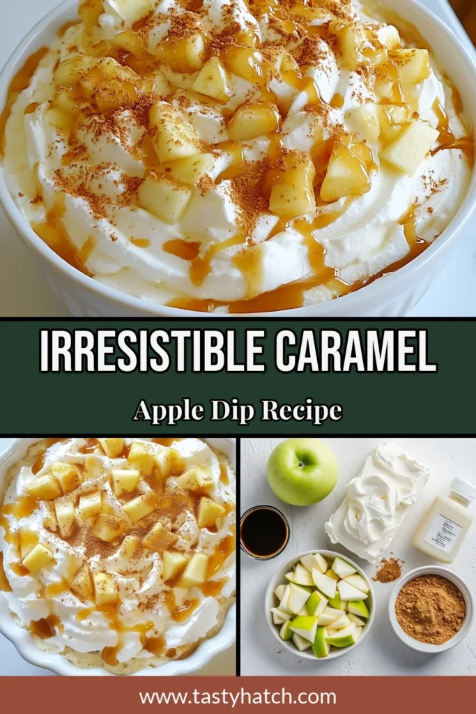 Indulge in this delightful caramel apple cheesecake dip, the ultimate easy dessert dip! This cream cheese dip recipe features creamy goodness, diced apples, and a drizzle of caramel. Perfect for parties or family gatherings, this apple dessert dip is sure to impress. Ready in just 15 minutes, it pairs beautifully with fresh fruit and graham crackers. Try it today and elevate your dessert game! #CaramelAppleDip #EasyDessert #CreamCheeseDip #AppleDessert