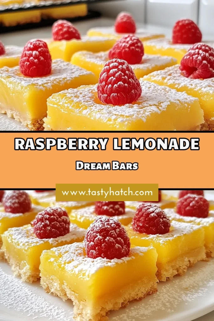 Indulge in these delightful raspberry lemonade bars, the perfect summer dessert bars! This easy lemonade bars recipe combines tangy lemon and sweet raspberries for a refreshing treat. Perfect for picnics or gatherings, these lemon raspberry desserts are sure to impress your guests. Try these fruity lemon bars today and brighten up your dessert table! Don't forget to save this recipe! #RaspberryLemonadeBars #SummerDessert #LemonRaspberryDessert #EasyDessertRecipes
