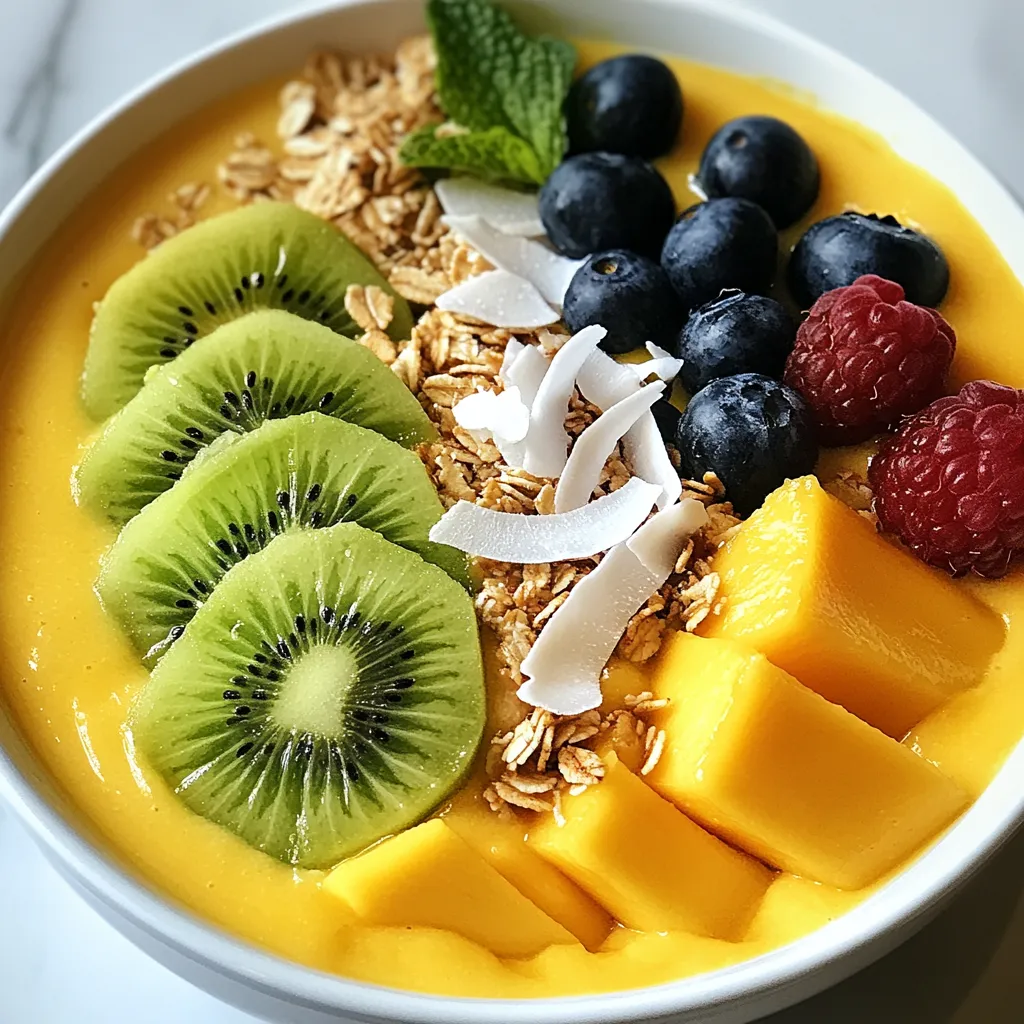 Tropical Mango Smoothie Bowl Fresh and Flavorful Recipe