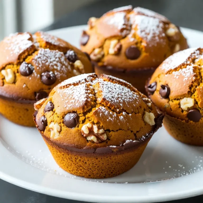 - 1 cup canned pumpkin puree - 1/2 cup granulated sugar - 1/2 cup packed brown sugar - 1/2 cup vegetable oil - 2 large eggs - 1/4 cup brewed coffee, cooled - 1 teaspoon vanilla extract - 2 cups all-purpose flour - 1 teaspoon baking powder - 1 teaspoon baking soda - 1 teaspoon ground cinnamon - 1/2 teaspoon ground nutmeg - 1/2 teaspoon ground ginger - 1/2 teaspoon salt - 1/2 cup chocolate chips (optional) - 1/4 cup chopped pecans or walnuts (optional) These ingredients create a rich blend of flavors. The pumpkin puree gives moisture and a lovely orange hue. The sugars add sweetness, making each bite delightful. Vegetable oil keeps the muffins soft and tender. Eggs hold everything together and add richness. Brewed coffee is a key player. It enhances the flavor, giving that classic latte taste. Vanilla extract adds warmth and depth. The dry ingredients are just as important. Flour provides structure. Baking powder and baking soda help the muffins rise. The spices—cinnamon, nutmeg, and ginger—bring that cozy fall flavor we all love. If you want a twist, add chocolate chips or nuts. Chocolate gives a sweet surprise. Nuts add crunch and texture. Gather these ingredients, and you are ready to bake. They will make your kitchen smell like fall! {{ingredient_image_2}} 1. Preheat the oven and prepare the muffin tin Set your oven to 350°F (175°C). Grab your muffin tin and line it with paper liners or spray it with cooking spray. This helps keep the muffins from sticking. 2. Mix wet ingredients thoroughly In a large bowl, whisk together the following: - 1 cup canned pumpkin puree - 1/2 cup granulated sugar - 1/2 cup packed brown sugar - 1/2 cup vegetable oil - 2 large eggs - 1/4 cup cooled brewed coffee - 1 teaspoon vanilla extract Mix until smooth and well combined. 3. Combine and sift dry ingredients In another bowl, sift together: - 2 cups all-purpose flour - 1 teaspoon baking powder - 1 teaspoon baking soda - 1 teaspoon ground cinnamon - 1/2 teaspoon ground nutmeg - 1/2 teaspoon ground ginger - 1/2 teaspoon salt Sifting helps mix the dry ingredients evenly. 4. Merge wet and dry mixtures carefully Gradually add the dry mixture to the wet mixture. Stir gently until just combined. Be careful not to overmix, or your muffins may become dense. 5. Optional: Add chocolate chips and nuts If you want, fold in: - 1/2 cup chocolate chips - 1/4 cup chopped pecans or walnuts This adds extra flavor and texture. 6. Fill muffin cups and bake Spoon the batter into the muffin cups, filling each about 2/3 full. This gives them room to rise. Bake for 18-22 minutes. They are done when a toothpick comes out clean and they are lightly golden. 7. Cool the muffins After baking, let the muffins cool in the pan for about 5 minutes. Then, move them to a wire rack to cool completely. Enjoy them warm! How to avoid dense muffins To avoid dense muffins, mix the wet and dry ingredients gently. Overmixing makes the batter tough. Stir until just combined, and then stop. This helps keep the muffins fluffy and light. Checking for doneness To check if your muffins are done, insert a toothpick into the center of a muffin. If it comes out clean, they are ready. If not, bake for a few more minutes. Don't open the oven too soon; it can cause the muffins to sink. Cooling and transferring muffins Let the muffins cool in the pan for about five minutes. This helps them set. After, transfer them to a wire rack. This prevents sogginess and keeps them nice and fluffy. Adding spices for an extra kick For a bolder flavor, you can add more spices. Try adding a pinch of cloves or allspice. This will give your muffins an extra kick that enhances the pumpkin spice taste. Best practices for using different nuts Chopped nuts can add crunch and flavor. Pecans and walnuts work great in these muffins. Make sure to toast them lightly. Toasting brings out their natural oils and enhances their flavor. Pro Tips Use Fresh Spices: For the best flavor, use freshly ground spices instead of pre-ground. This enhances the aroma and taste of your muffins. Check Your Baking Powder: Ensure your baking powder is fresh by adding a teaspoon to hot water; it should bubble vigorously. This guarantees your muffins rise properly. Customize Your Mix-ins: Feel free to swap the chocolate chips and nuts with your favorite add-ins like dried cranberries or coconut for a unique twist. Storage Tips: Store leftover muffins in an airtight container at room temperature for up to 3 days, or freeze them for longer freshness. Simply thaw before enjoying! {{image_4}} You can change the spices in your muffins to create fun flavors. Instead of just cinnamon, add cardamom or allspice. This will give your muffins a new twist. You can also try different sweeteners. Honey or maple syrup can replace granulated sugar. These options add a richer taste and a hint of natural sweetness. If you need a gluten-free option, use almond or coconut flour. These flours work well and keep the muffins moist. For a vegan version, swap the eggs for flaxseed meal or applesauce. Use plant-based milk for a dairy-free option. These changes keep your muffins fluffy and tasty while meeting dietary needs. To keep your pumpkin spice latte muffins fresh, store them in an airtight container. This helps prevent them from drying out. Place a piece of parchment paper between layers if you stack them. This keeps them from sticking together. You can store them at room temperature for up to three days. For longer storage, you can freeze them. To freeze muffins, wrap each one in plastic wrap. Then, place them in a freezer bag. Remove as much air as possible to avoid freezer burn. Muffins can last in the freezer for up to three months. When you’re ready to enjoy them, just pull out what you need. To reheat your muffins, preheat your oven to 350°F (175°C). Place the muffins on a baking sheet. Heat them for about 10 minutes or until warm. This restores their soft texture. You can also use the microwave for a quicker option. Heat each muffin for about 15-20 seconds. This method is fast but may make them a bit soft. Enjoy your warm muffins with a cup of coffee! Yes, you can make these muffins ahead of time. Bake them and let them cool. Store the muffins in an airtight container for up to three days. You can also freeze them for up to three months. Just thaw them in the fridge when you're ready to enjoy. This keeps them fresh and tasty. To make these muffins without eggs, you can use substitutes. Common options include applesauce or mashed bananas. Use 1/4 cup of either for each egg. This will help bind the ingredients and keep the muffins moist. They will still taste great! If you don’t have pumpkin puree, you can use other options. Mashed sweet potatoes work well. You can also use butternut squash puree. Both options give a similar flavor and texture. Ensure they are smooth for the best results. In this blog post, we covered how to make delicious pumpkin muffins. We went through the ingredient list and shared step-by-step instructions to guide you. I shared baking tips to ensure your muffins rise perfectly. We explored flavor variations and dietary alternatives for everyone. Proper storage techniques will help keep your muffins fresh for longer. Remember, baking is fun! Experiment with flavors and enjoy your tasty creations. Happy baking!