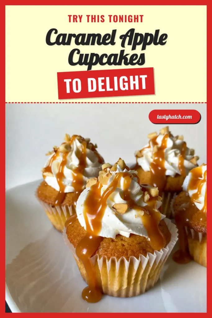 Indulge in these delicious caramel apple cupcakes, the perfect apple dessert recipe for any occasion! This easy cupcake recipe features moist Granny Smith apple cupcakes topped with luscious caramel sauce frosting. Each bite is a sweet blend of spiced apples and creamy caramel that will delight your taste buds. Try this delightful treat and impress your guests! Save this recipe for your next baking adventure! #CaramelAppleCupcakes #AppleDessertRecipe #EasyCupcakeRecipe #GrannySmithAppleCupcakes
