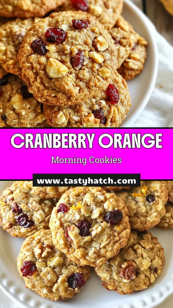 Start your day right with these delicious cranberry orange cookies! These healthy breakfast cookies are the perfect balance of sweetness and tang, packed with oats and whole wheat. With this easy oatmeal cookie recipe, you&rsquo;ll enjoy a delightful citrus-infused cookie recipe that&rsquo;s both wholesome and tasty. Bake a batch today and elevate your breakfast routine! Save this recipe for your next baking adventure! #CranberryOrangeCookies #HealthyBreakfast #OatmealCookies #WholeWheatRecipe