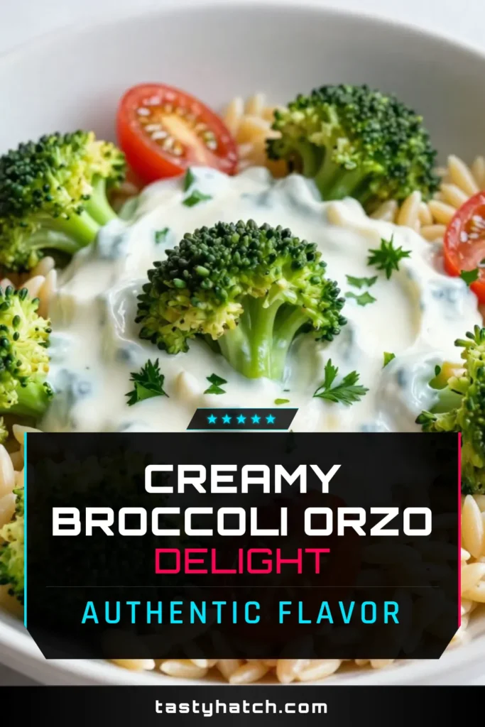 Discover the deliciousness of this creamy broccoli orzo salad, the perfect easy vegetarian pasta salad packed with vibrant veggies! Made with a tangy Greek yogurt salad dressing, this healthy pasta salad recipe is not only nutritious but also bursting with flavor. Ready in just 45 minutes, it's an ideal side dish or main meal. Try it today and watch it become a family favorite! Save this recipe for later! #CreamyBroccoliOrzoSalad #HealthyPastaSalad #VegetarianSalad #OrzoSaladWithVegetables