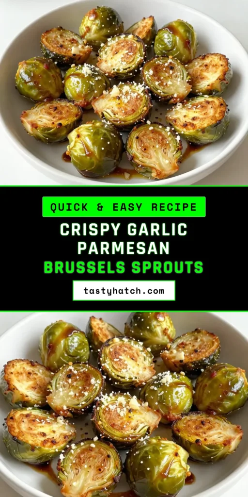 Discover the ultimate healthy vegetable side dish with these crispy garlic Parmesan Brussels sprouts! This easy air fryer recipe transforms your favorite veggies into delectable air fryer Brussels sprouts that are perfect for any meal. Enjoy the roasted Brussels sprouts with garlic and a sprinkle of cheese for added flavor. Ready in just 25 minutes, these will be a hit at dinner! Save this recipe for quick access! #AirFryerRecipes #BrusselsSprouts #HealthyEating #EasyRecipes