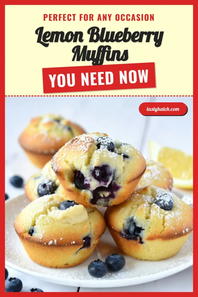 Indulge in these delicious Lemon Blueberry Cheesecake Muffins, the perfect blend of tart and sweet! This Cheesecake Muffins Recipe features Greek Yogurt Muffins for a healthier twist, making them a guilt-free treat. With simple steps, this easy muffin recipe is perfect for breakfast or dessert. Treat yourself and your guests to these delightful Healthy Dessert Muffins. Save this recipe for your next baking day! #LemonBlueberryMuffins #CheesecakeMuffins #HealthyDessert #EasyMuffinRecipe