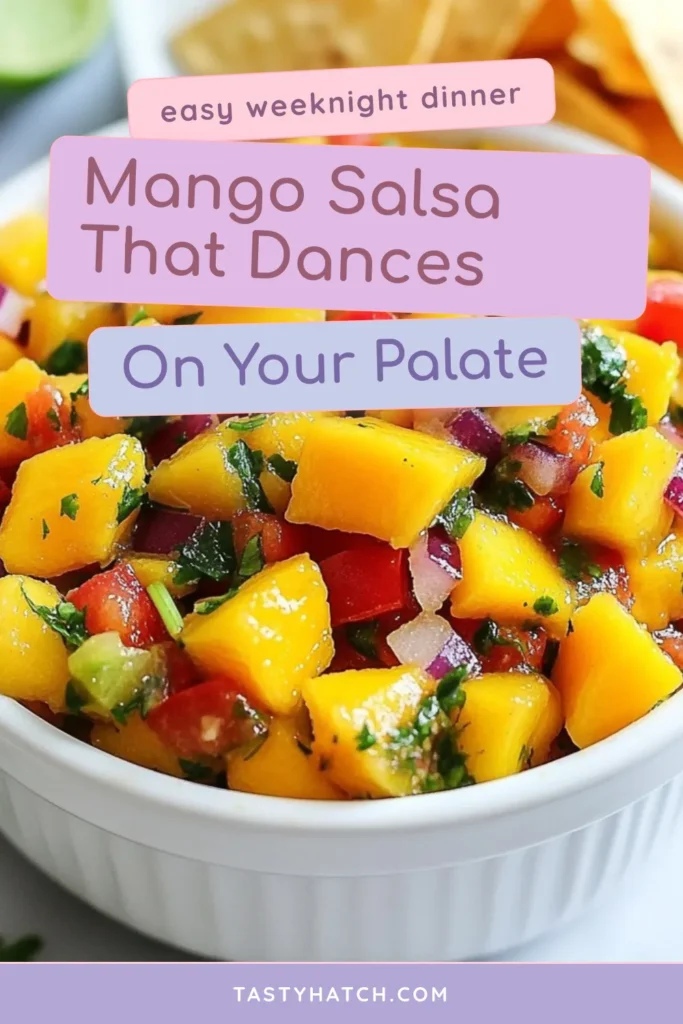 Discover the ultimate mango salsa recipe that brings together the vibrant taste of ripe mango, fresh cilantro, and zesty lime. This easy salsa recipe is perfect as a mango cilantro dip for chips or a topping for grilled meats. With minimal prep time, you can enjoy a delicious cilantro salsa bursting with flavor. Save this fresh salsa with lime for your next gathering and impress your guests! #MangoSalsa #CilantroSalsa #FreshSalsa #EasySalsaRecipe