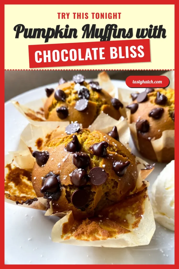 Indulge in the flavors of fall with these delicious chocolate chip pumpkin muffins! This easy pumpkin muffin recipe combines the warm spices of autumn with rich chocolate, making for irresistible chocolate chip muffins. Perfect for breakfast or a cozy snack, these muffins are a must-try for your fall baking recipes. Save this recipe and enjoy the delightful taste of homemade chocolate chip pumpkin muffins today! #PumpkinMuffins #FallBaking #PumkinRecipe #ChocolateChipMuffins