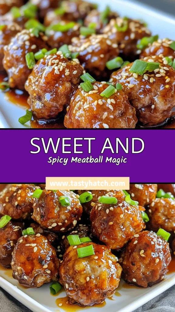 Discover the perfect blend of heat and sweetness with these Spicy Honey Garlic Meatballs! This easy meatball recipe combines ground beef meatballs with a mouthwatering homemade meatball sauce that&rsquo;ll have your taste buds dancing. Ideal for spicy appetizer recipes, these meatballs are a hit at any gathering. Get ready to impress your guests with this flavorful dish! Save this recipe for your next meal! #SpicyHoneyGarlicMeatballs #EasyMeatballRecipe #GroundBeefMeatballs #SpicyAppetizerRecipes