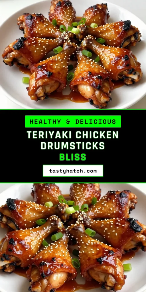 Discover the irresistible flavor of baked teriyaki chicken drumsticks with this easy teriyaki chicken recipe. Featuring homemade teriyaki sauce and perfectly oven-baked chicken drumsticks, this Asian chicken drumsticks recipe is sure to become a family favorite. Ready in just an hour, these drumsticks are perfect for dinner or meal prep. Try it today and elevate your weeknight meals! Save this recipe now! #TeriyakiChicken #ChickenDrumsticks #EasyRecipes #AsianCuisine