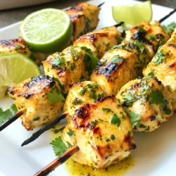 Cilantro Lime Chicken Kebabs Fast and Flavorful Recipe